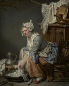 Jean-Baptiste Greuze - The Laundress (La Blanchisseuse)