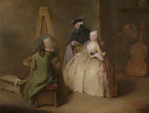 Pietro Longhi - The Painter in His Studio