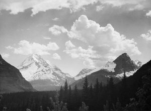 Ansel Adams - Mountains and Clouds, Glacier National Park, Montana - National Parks and Monuments, 1941