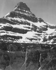 Ansel Adams - Snow Covered Mountain Glacier National Park, Montana - National Parks and Monuments, 1941