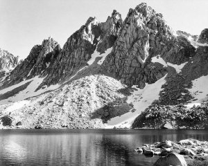 Ansel Adams - Kearsarge Pinnacles, Kings River Canyon,  proposed as a national park, California, 1936