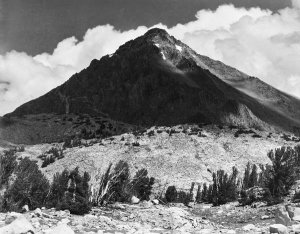 Ansel Adams - Pinchot Pass, Mt. Wynne, Kings River Canyon,  proposed as a national park, California, 1936