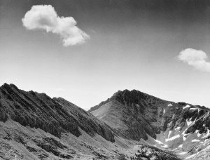 Ansel Adams - Coloseum Mountain, Kings River Canyon, proposed as a national park, California, 1936