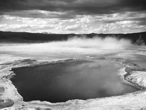 Ansel Adams - Fountain Geyser Pool, Yellowstone National Park, Wyoming, ca. 1941-1942