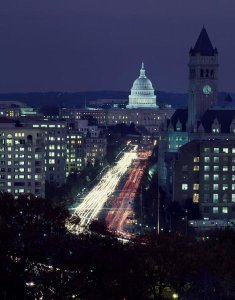 Carol Highsmith - Dusk view of Pennsylvania Avenue, America's Main Street in Washington, D.C.