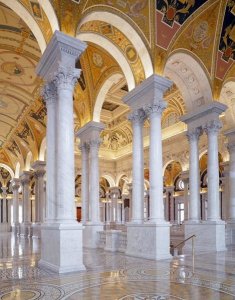 Carol Highsmith - Great Hall, second floor, north. Library of Congress Thomas Jefferson Building, Washington, D.C.