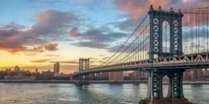 Anonymous - Manhattan Bridge at sunset, NYC