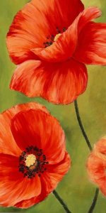 Luca Villa - Poppies in the wind I