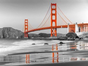 Anonymous - Baker beach and Golden Gate Bridge, San Francisco