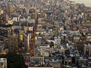 Michel Setboun - Aerial view of Manhattan, NYC