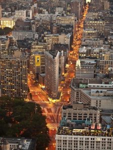 Michel Setboun - Aerial view of Flatiron Building, NYC