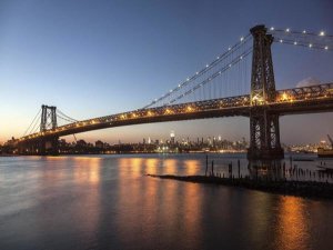 Michel Setboun - Queensboro Bridge and Manhattan from Brooklyn, NYC