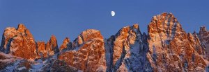 Frank Krahmer - Pale di San Martino and moon, Italy