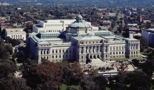 Carol Highsmith - View of the Library of Congress Thomas Jefferson Building from the U.S. Capitol dome, Washington, D.C. - Vintage Style Photo Tint Variant