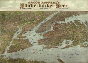 Knickerbocker Beer - Panoramic view of New York City and vicinity, 1912