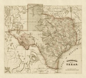 Schonberg & Co. - Schonberg's map of Texas, 1866