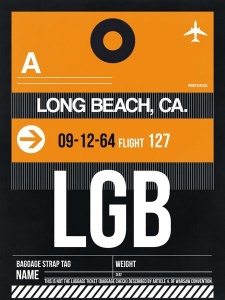 NAXART Studio - LGB Long Beach Luggage Tag II