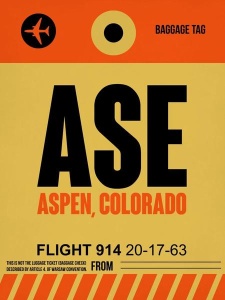 NAXART Studio - ASE Aspen Luggage Tag I