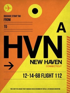 NAXART Studio - HVN New Haven Luggage Tag I