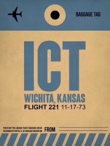 NAXART Studio - ICT Wichita Luggage Tag I