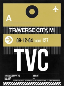NAXART Studio - TVC Traverse City Luggage Tag II