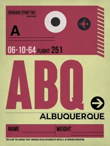 NAXART Studio - ABQ Albuquerque Luggage Tag II