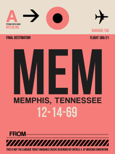 NAXART Studio - MEM Memphis Luggage Tag II