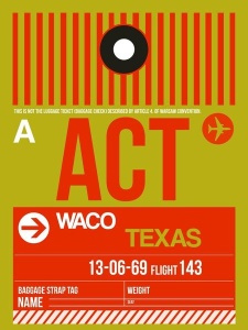 NAXART Studio - ACT Waco Luggage Tag I