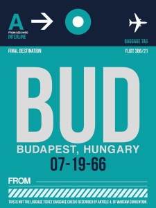 NAXART Studio - BUD Budapest Luggage Tag II