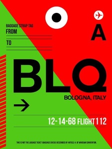 NAXART Studio - BLQ Bologna Luggage Tag I