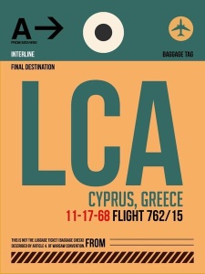 NAXART Studio - LCA Cyprus Luggage Tag I