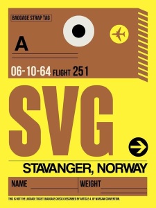NAXART Studio - SVG Stavanger Luggage Tag I