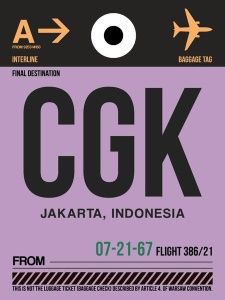 NAXART Studio - CGK Jakarta Luggage Tag I