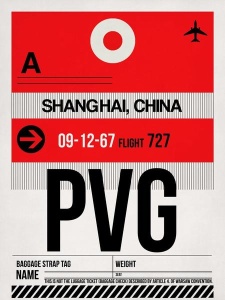 NAXART Studio - PVG Shanghai Luggage Tag I