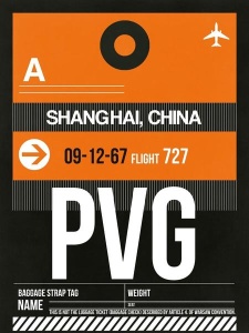 NAXART Studio - PVG Shanghai Luggage Tag II