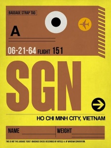 NAXART Studio - SGN Ho Chi Minh City Luggage Tag I