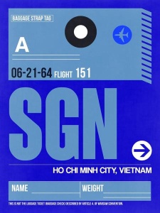 NAXART Studio - SGN Ho Chi Minh City Luggage Tag I
