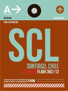 NAXART Studio - SCL Santiago Luggage Tag II