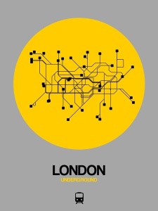 NAXART Studio - London Yellow Subway Map