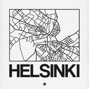 NAXART Studio - White Map of Helsinki