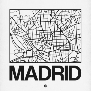 NAXART Studio - White Map of Madrid