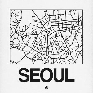 NAXART Studio - White Map of Seoul