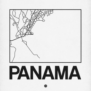 NAXART Studio - White Map of Panama