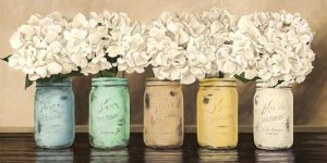 Jenny Thomlinson - Hydrangeas in Mason Jars