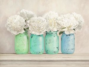 Jenny Thomlinson - Peonies in Mason Jars