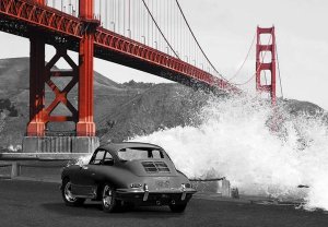 Gasoline Images - Under the Golden Gate Bridge, San Francisco (BW)