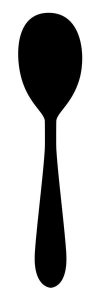 BG.Studio - Mealtime: Black on White - Spoon