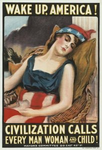 James Montgomery Flagg - Wake up America! Civilization calls every man, woman and child!, 1917