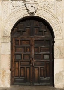 Carol Highsmith - Doorway to the Alamo, an 18th-century mission church in San Antonio, TX