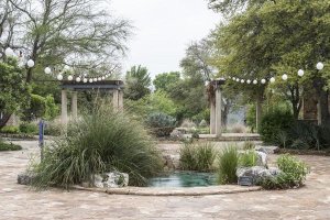 Carol Highsmith - Water feature in a courtyard at the Lady Bird Johnson Wildflower Center, near Austin, TX